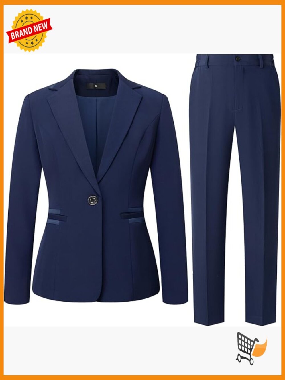 Women's 2 Piece Blazer Pants Suit Set Business Casual Office Attire